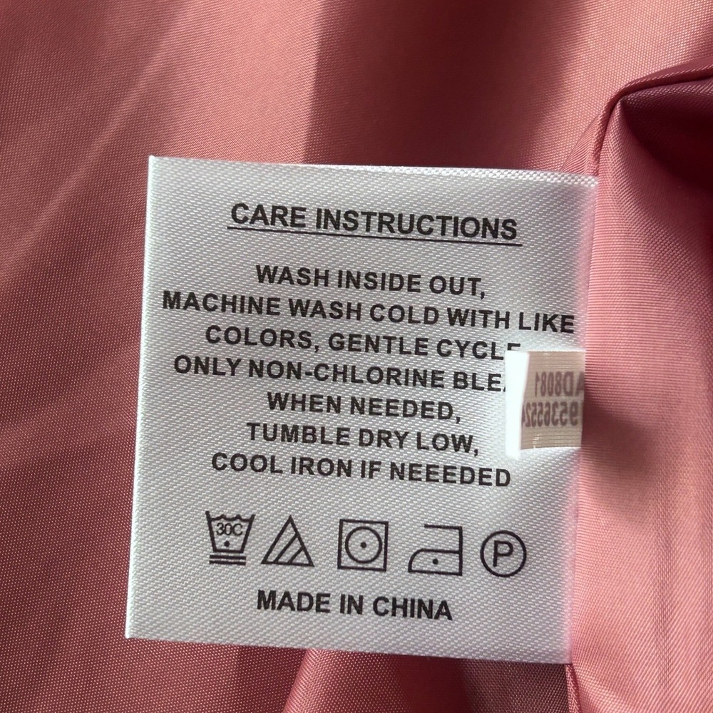 NINE WEST Women Rose Tie Sleeve Trench Coat Double Breasted Belted Midi 2XL NEW - Picture 10 of 11